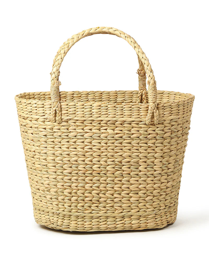 Handmade Seagrass Embroidery Handbag for Shopping, Storage & Everyday Use
