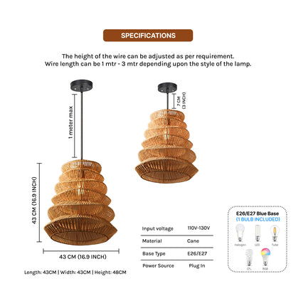 Ceiling Hanging Light and lamp | Bamboo Hanging Lights | Pendant Lights for Ceiling