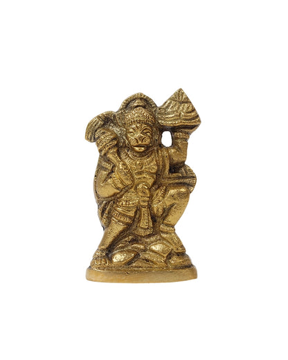 Pure Brass Hanuman Ji Idol for Home Temple and Spiritual Decor