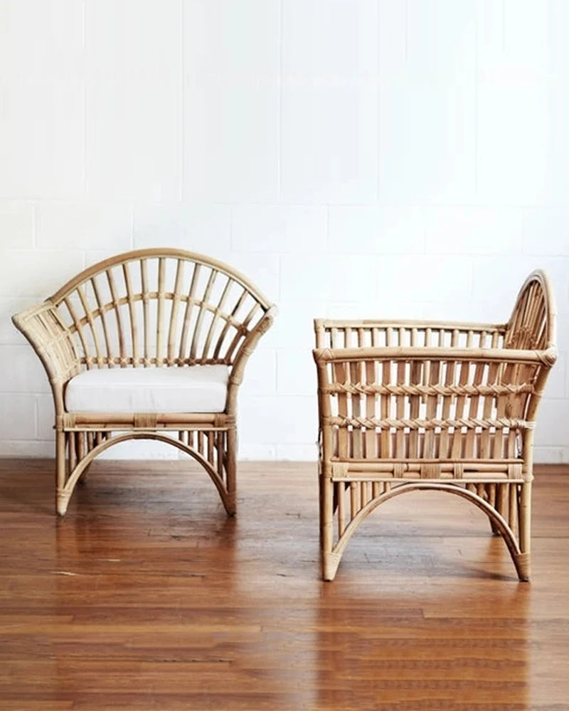 Natural Bamboo Lounge Chairs for Outdoor Relaxing Spaces
