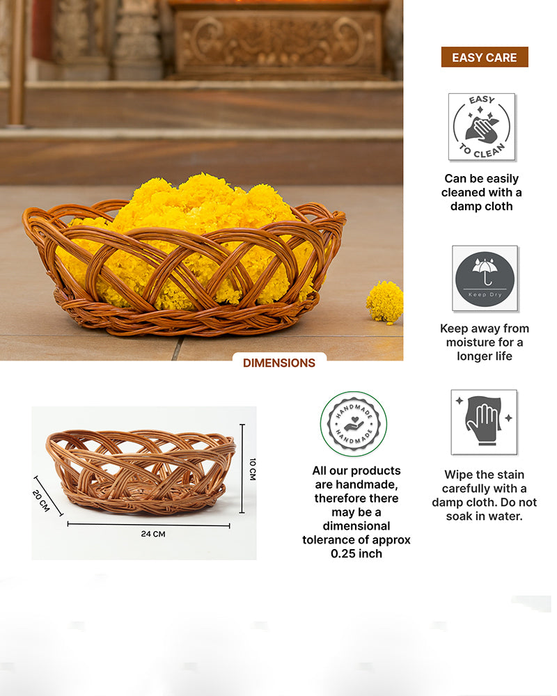 Fruit Baskets | Wicker Baskets | Cane Gift Hamper | Kitchen Storage Basket