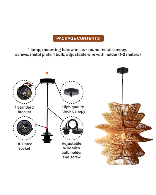 Ambient Ceiling Hanging Lamp for Bedroom and Stylish Interiors