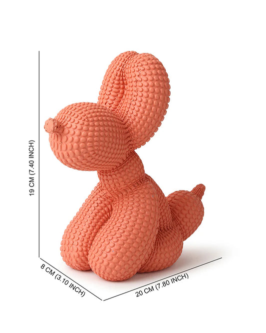 Dog Figurine in Polypropylene for Home Decoration and Gifting