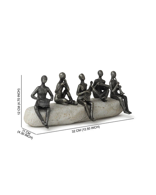 Polypropylene Musician Figurines for Home Decor and Wedding Gifts