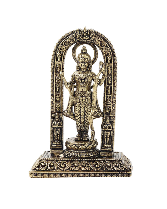 Pure Brass Ram Lala Idol for Home Pooja and Temple Decoration