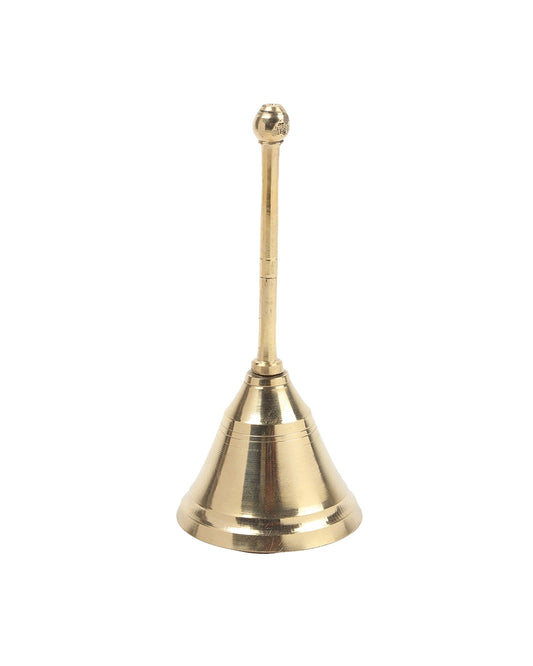 Brass Pooja Bell (Ghanti) for Mandir & Daily Worship Rituals
