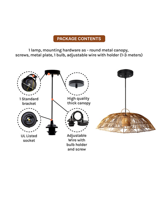 Ambient Hanging Light for Bedroom and Modern Home Decor