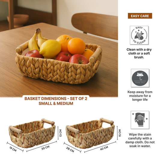 Basket For Storage | Storage Organiser for clothes | Wardrobe Organizer | Shelf Organiser Basket