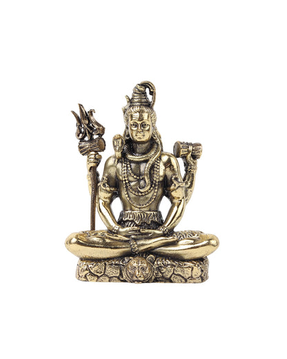 Pure Brass Lord Shiva Idol for Home Temple and Pooja Room