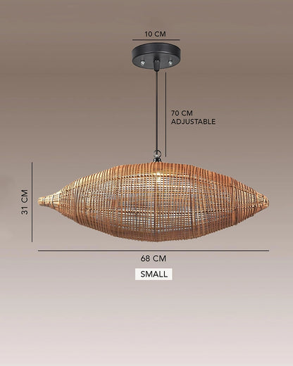 Elegant Rattan Hanging Lamp for Hall and Living Area