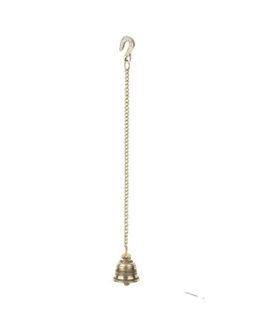 Decorative Brass Hanging Bell Ghanti for Mandir and Pooja Room