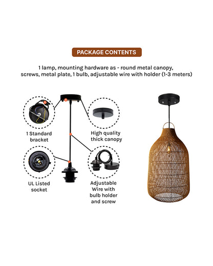 Warm Glow Hanging Lamp for Living Room and Relaxing Corners