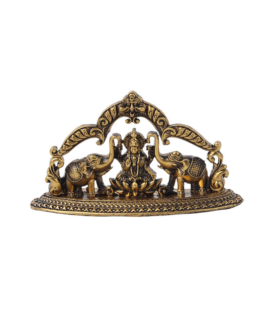 Decorative Laxmi Ji Brass Figurine for Pooja Room and Home Worship