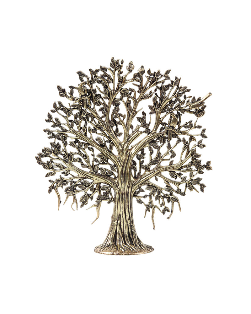 Pure Brass Tree of Life Kalpavriksha Idol for Pooja and Home Decoration