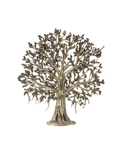 Pure Brass Tree of Life Kalpavriksha Idol for Pooja and Home Decoration