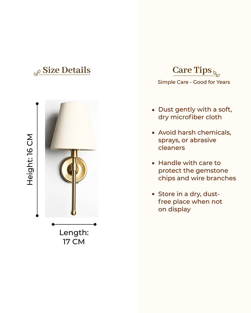 Decorative Wall Lamp with Fabric Shade