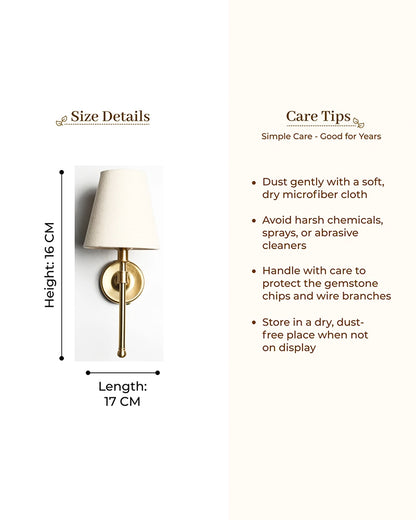 Decorative Wall Lamp with Fabric Shade