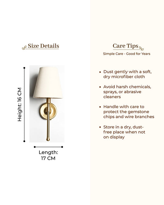 Decorative Wall Lamp with Fabric Shade