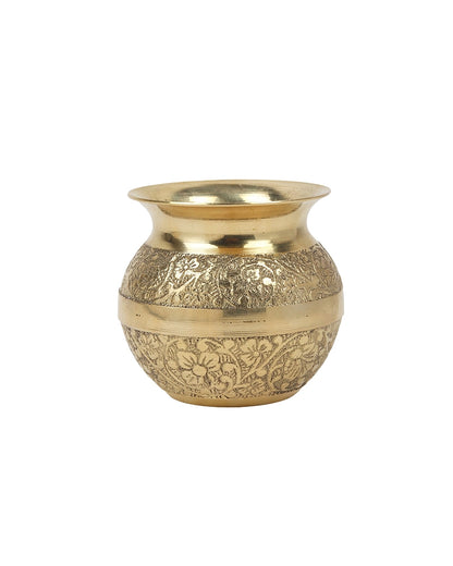 100% Pure Brass Kalash for Pooja and Religious Celebrations