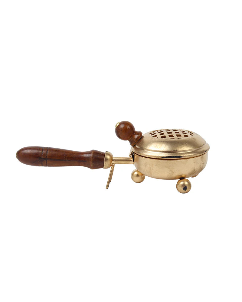 Traditional Metal Dhoopdani for Sambrani Loban and Pooja Needs