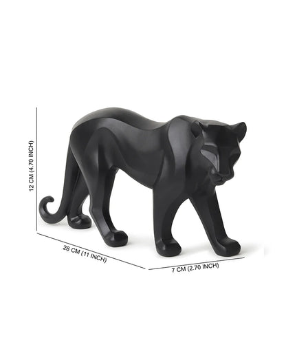 Polypropylene Black Panther Figurine for Home Decor, Hall Display, and Gifts
