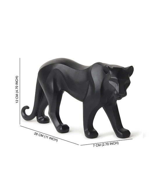 Polypropylene Black Panther Figurine for Home Decor, Hall Display, and Gifts