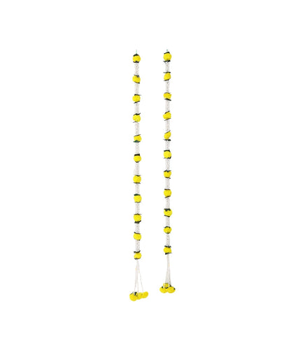 Reusable Marigold Mogra Garland Set of 2 for Pooja & Wedding Décor