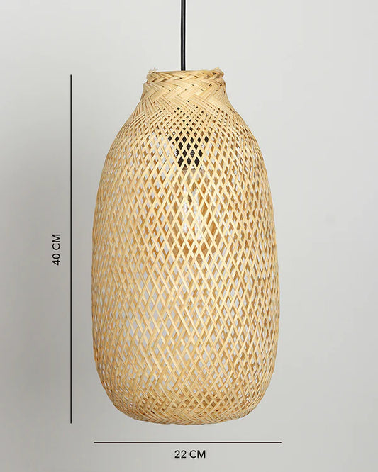 Boho Bamboo Hanging Light for Living Room Decoration