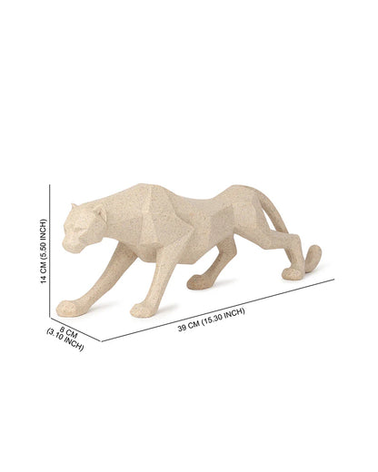 Polypropylene Leopard Figurine for Home Decor, Living Room, and Housewarming Gifts