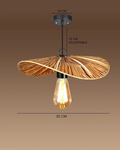 Handmade Raffia Pendant Lamp for Home and Balcony