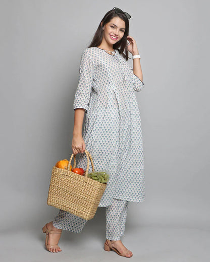 Handwoven Seagrass Shopping Basket & Tote Bag