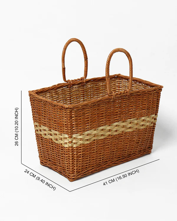 Handmade Seagrass Carry Basket & Shopping Tote