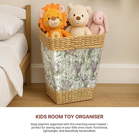 Seagrass Waste Bin Basket for Home, Kitchen, and Dry Waste