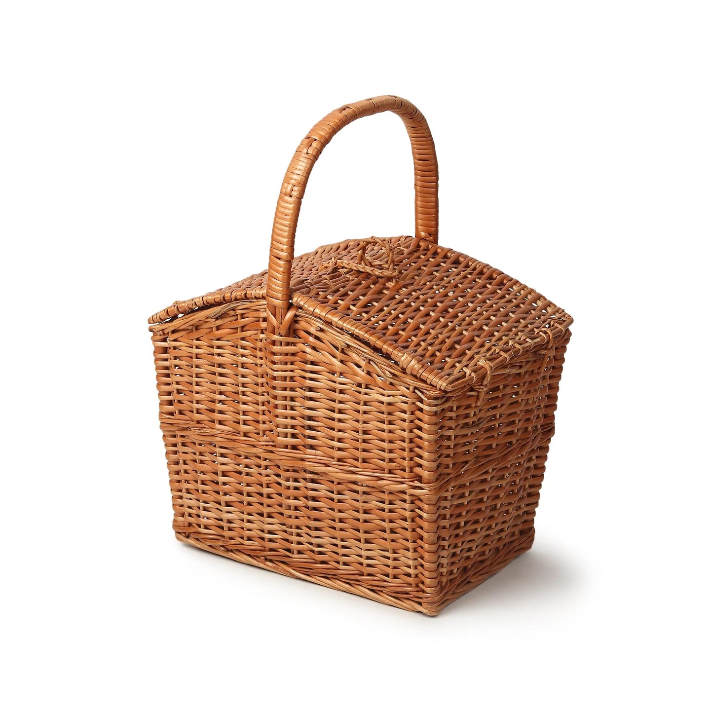 Multi-Purpose Wicker Picnic Basket for Outdoor Meals, Snacks & Food Carry