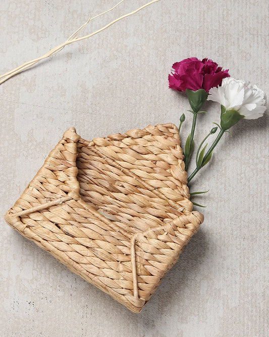 Handwoven Seagrass Envelope Basket for Storage and Home Decoration