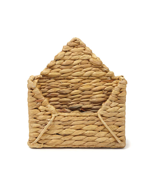 Handwoven Seagrass Envelope Basket for Storage and Home Decoration