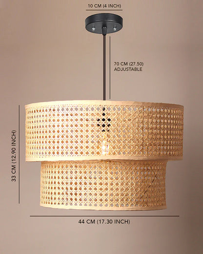 Natural Rattan Pendant Light for Living Room and Bedroom