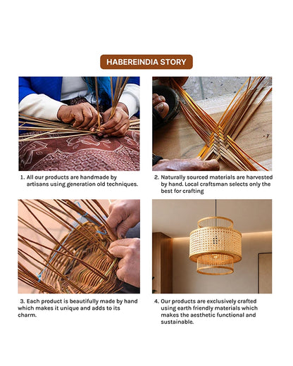 Decorative Bamboo Hanging Lamp for Bedroom and Study Room