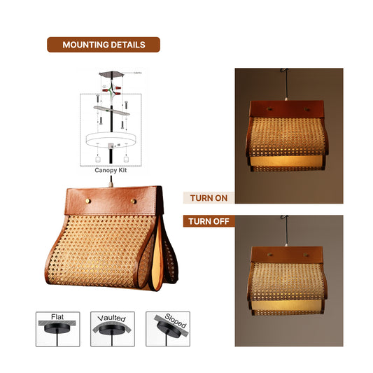 Hanging Lamps | Pendant Lights | Bamboo Ceiling Lamp For Hall