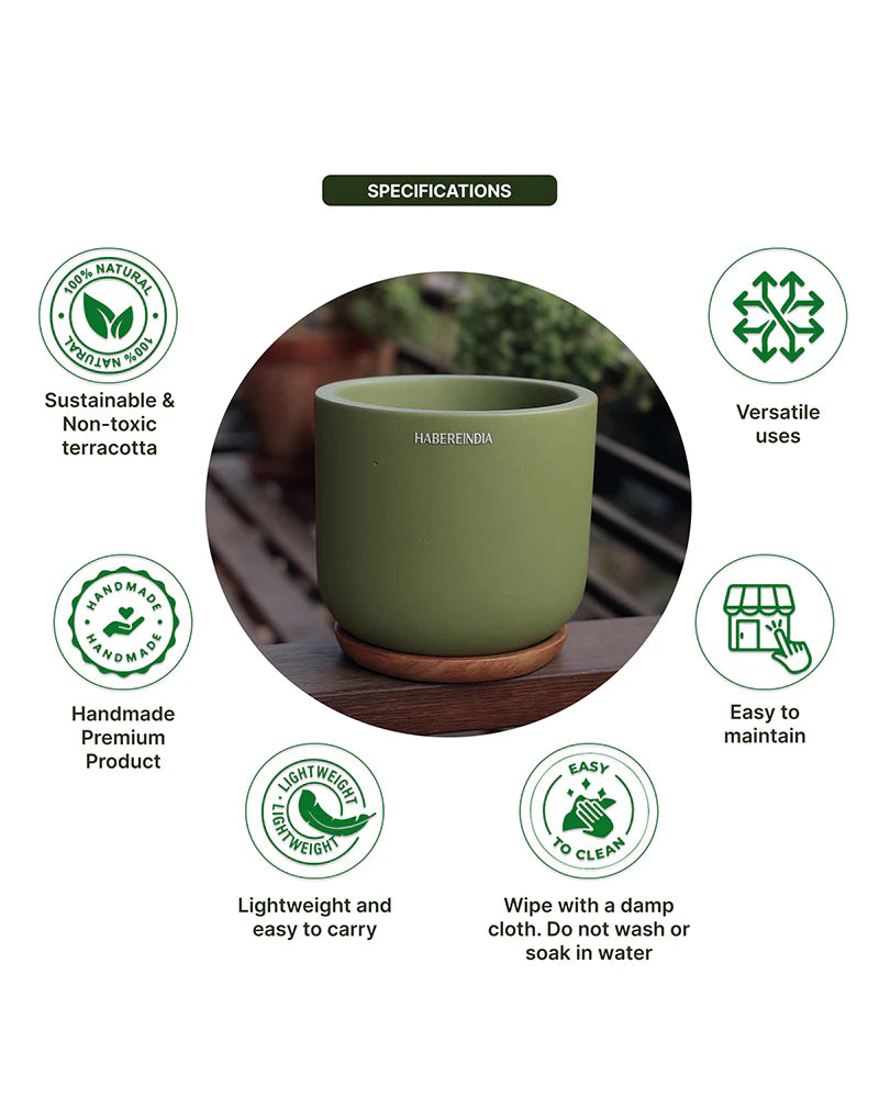 Small Terracotta Pot for Living Room Decoration