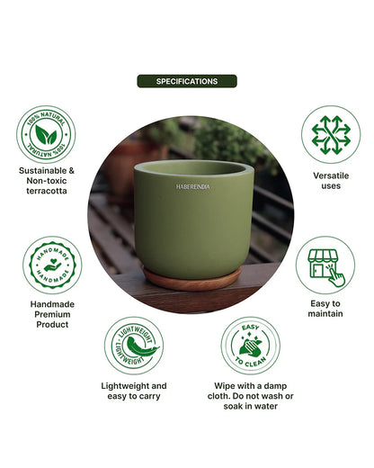 Small Terracotta Pot for Living Room Decoration