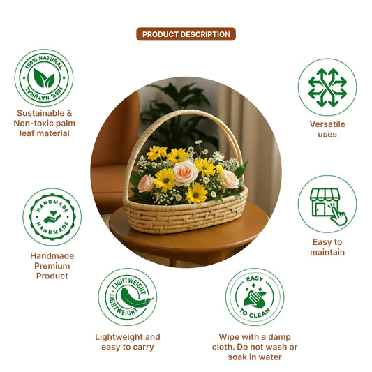 Decorative Gift Basket | Gift Hamper Basket | Fruit & Vegetable Basket