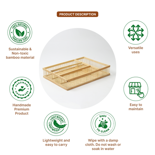Wardrobe Organizer For Storage | Wicker Bathroom Organiser | File Storage Organizer