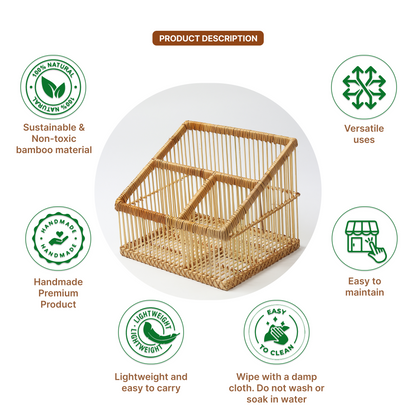 Wardrobe Organizer For Storage | File Storage Organizer | Wicker Bathroom Organiser