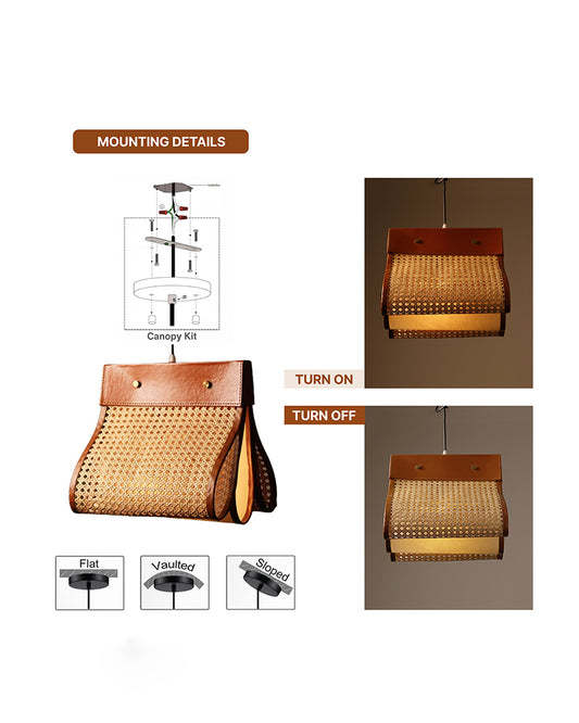 Hanging Lamps | Pendant Lights | Bamboo Ceiling Lamp For Hall