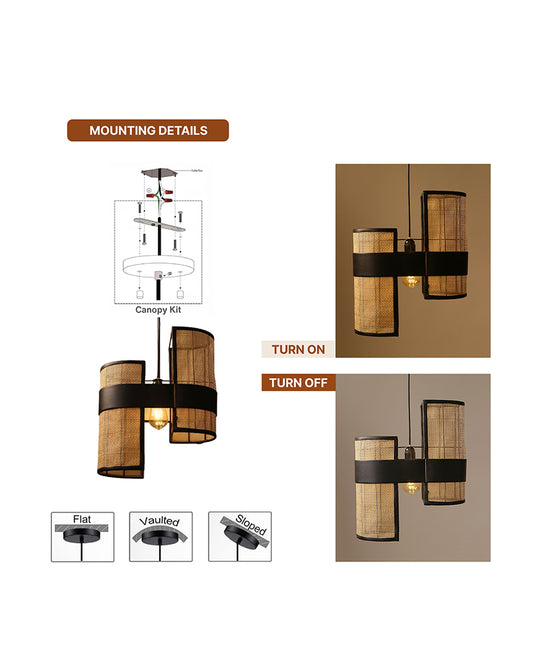 Pendant Lights | Hanging Lamps | Bamboo Ceiling Lamps For Living Room