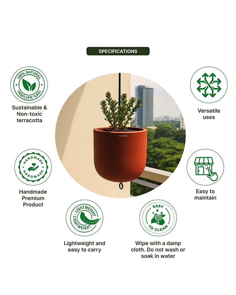 Decorative Flower Pot for Balcony Stand Styling