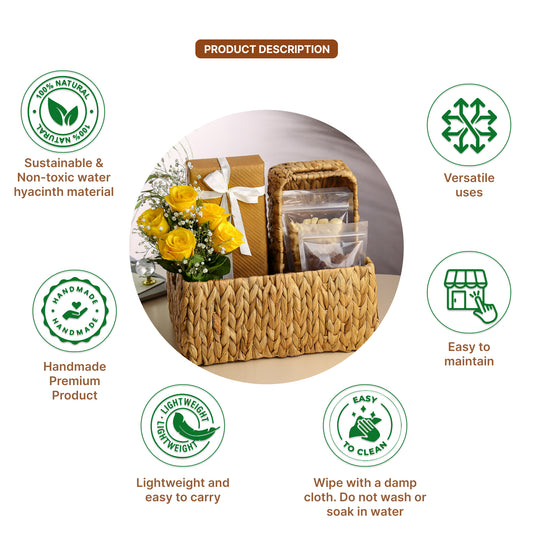 Basket For Storage | Shelf Basket For Clothes | Cupboard Organiser | Kitchen Storage Basket