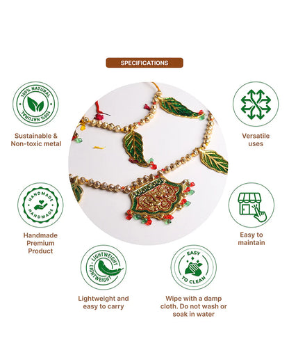 Door Toran Bandhanwar for Entrance, Decorative Door Hanging for Diwali and Navratri