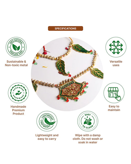 Door Toran Bandhanwar for Entrance, Decorative Door Hanging for Diwali and Navratri